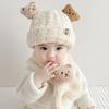 Little Bear Plush Hat & Scarf Set for Babies: Fleece-Lined, Warm, Ear Protection for Autumn & Winter