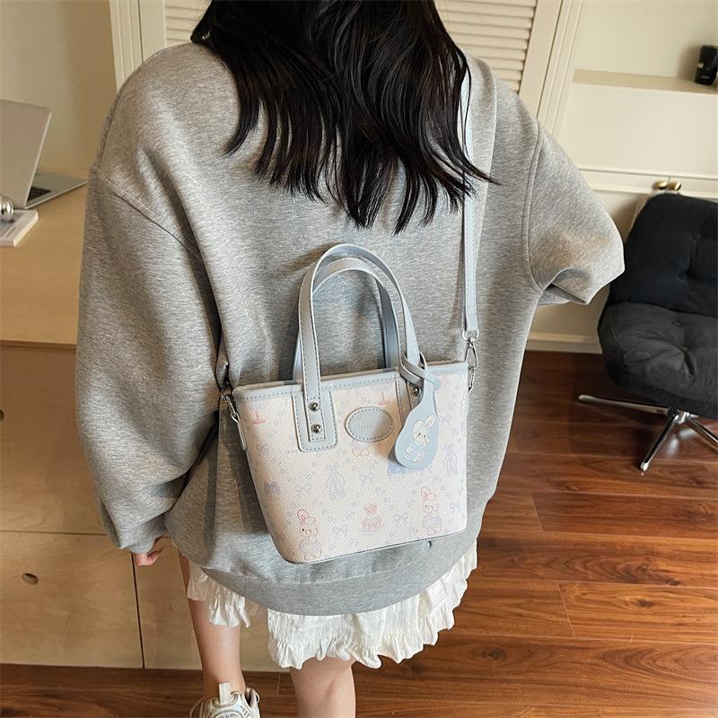 Printed bag women's summer new messenger bag small bag high fashion hand bag bucket bag