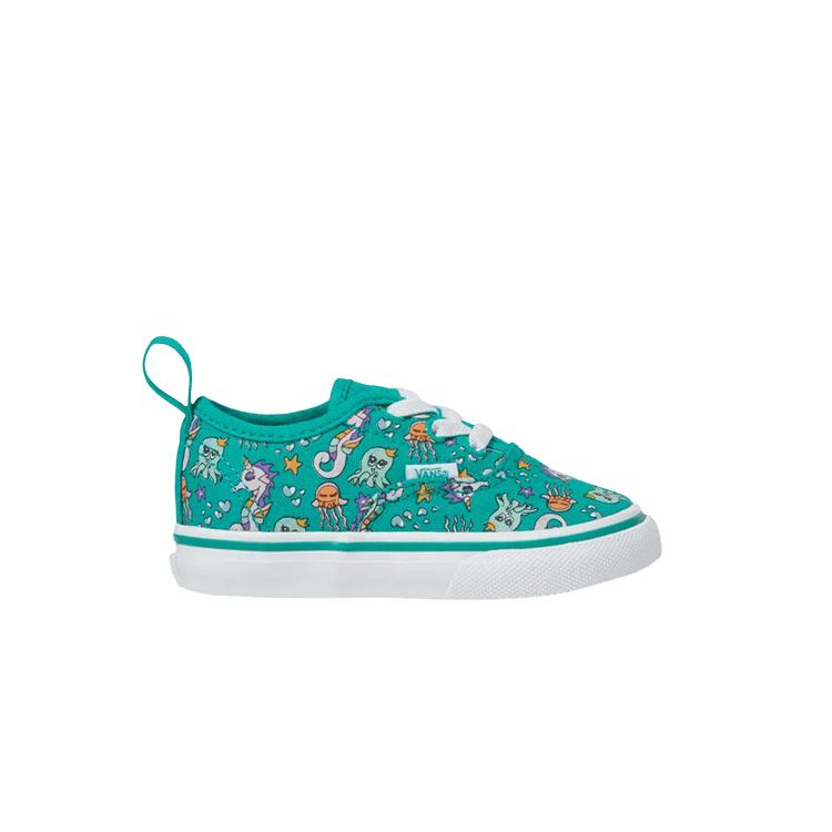 

Детские кроссовки Vans Authentic Elastic Toddler Sea Party Green Spectra-Green True-White VN0A34A19EB