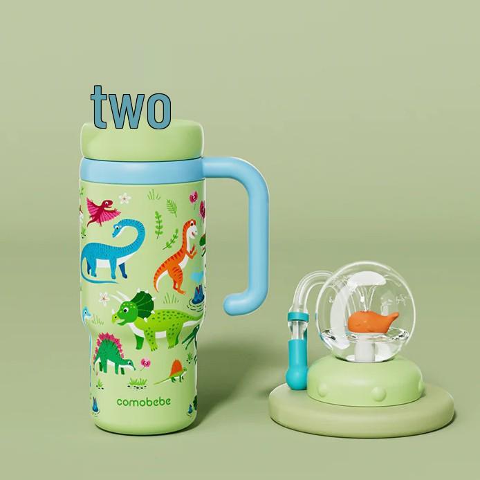 Whale Thermos Straw Cup for Kids - Fun and Easy Drinking for Home and Kindergarten