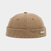 Outdoor Gewaschener Denim Schirmlose Docker Cap Baumwolle Einfarbige Vintage Kuppelhut Verstellbare Melone Beanie Mütze Jungen Mädchen