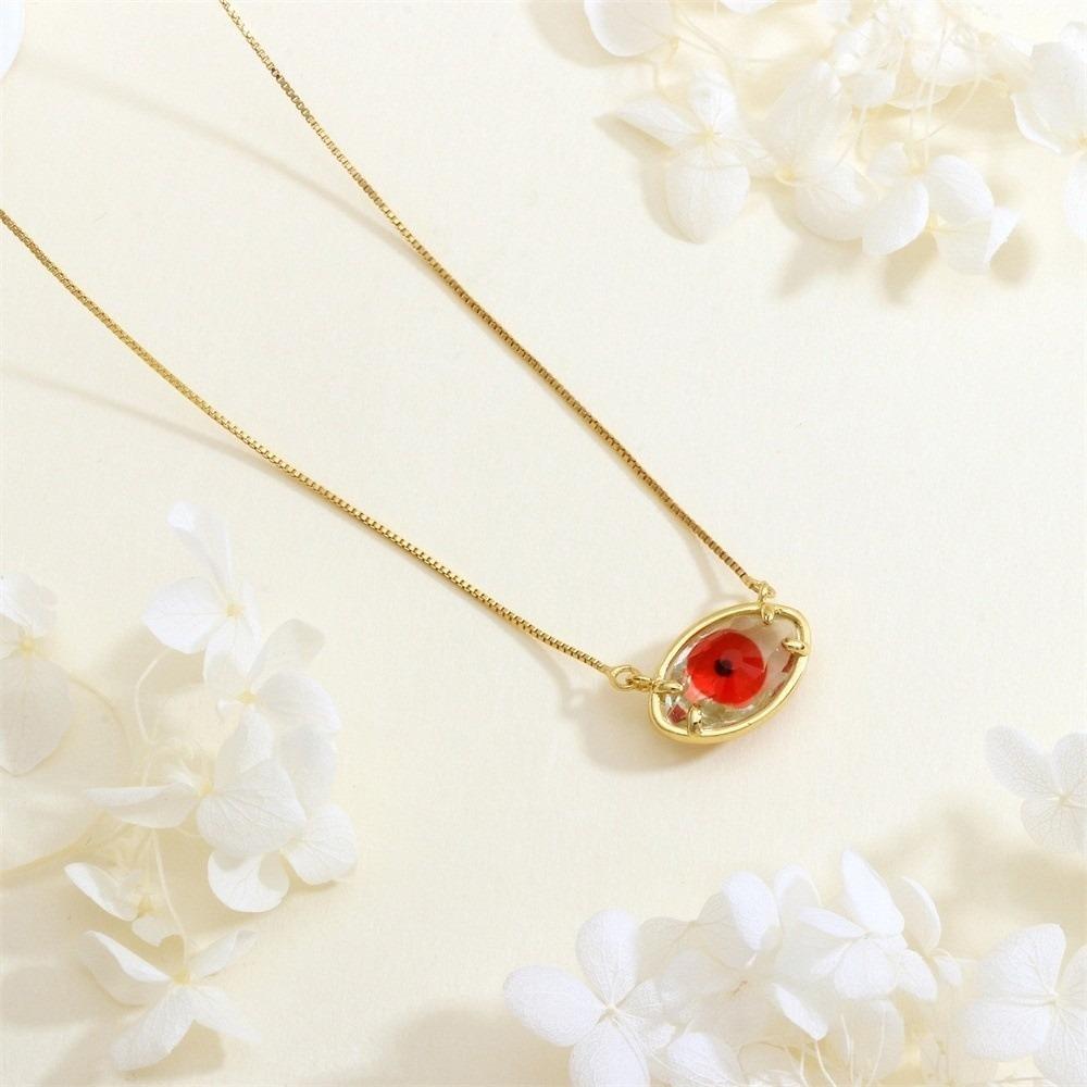 Schmuck Augen Schlüsselbein Kette Verstellbar Glas Pullover Kette Coole Dämonen Augen Halskette Mädchen