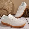 2025 New Women's Casual Shoes Round Toe Lace-up Mesh White Shoes Fashion All-match Breathable Lightweight Sports Shoes for Women