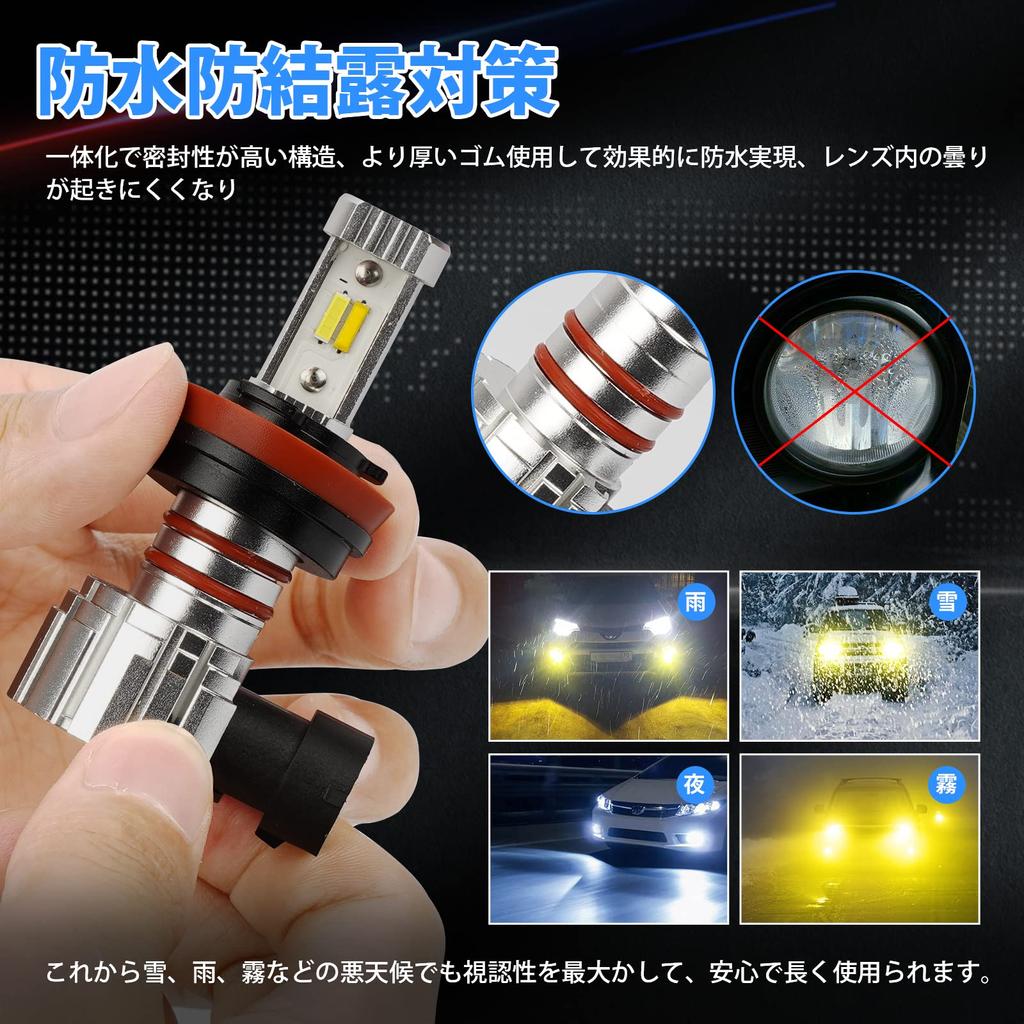 [2023 Explosive Model] SUPAREE H8 LED Fog 2 Color Switching