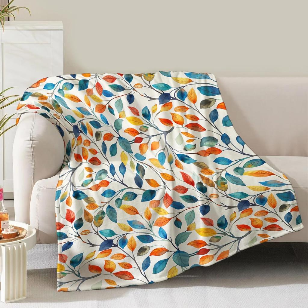 Skull Floral Blanket Gifts for Women Girls Mom Kids Adults Teen Birthday Christmas Valentine Presents Horror Theme Decor Home