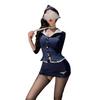 Erotic Underwear Instructor Sexy Uniform, Night Show White-collar Cos Office Secretary Flirting Stewardess Outfit