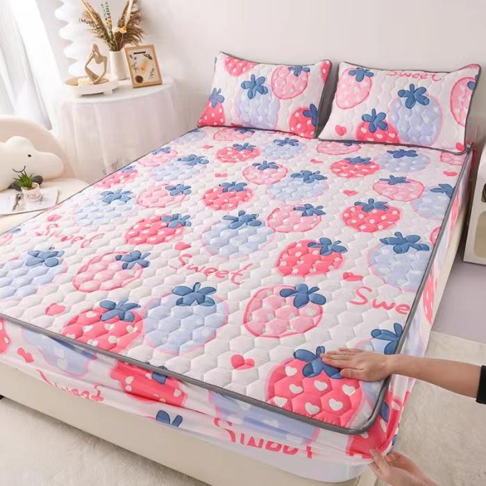 Neu eingetroffener, milbendichter, weicher, gesteppter Matratzenbezug für Twin und Queen, All-inclusive-Steppbettbezug ohne Kissenbezug