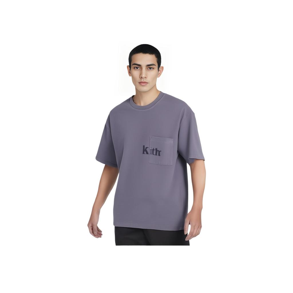 Kith Quinn Tee Influence Men Tops Grey KHM031086-519