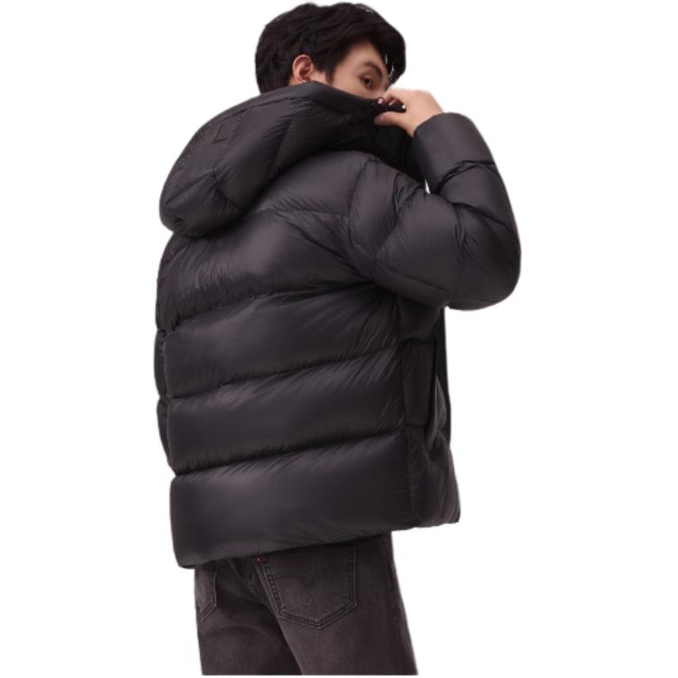 Levis Minimalist Soft Fashionable Comfortable Padded Down Jacket Men Outerwear Blue Black 002ND-0000