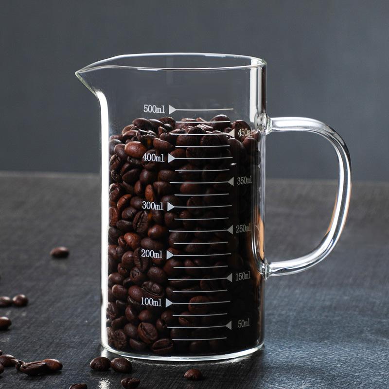 Milk Cup Measuring Cup Heat-resistant Glass Size Scale Cup Kitchen Household Belt Microwave Children's Milk Cup Water Cup