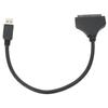 USB to SATA Adapter 6Gbps Transfer Speed ABS for 2.5in 7‑15mm HDD SSD with LED Indicator for Windows