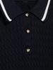 2025 Spring Women's European & American Fashion Eight-Strand Braid POLO Collar Knitwear