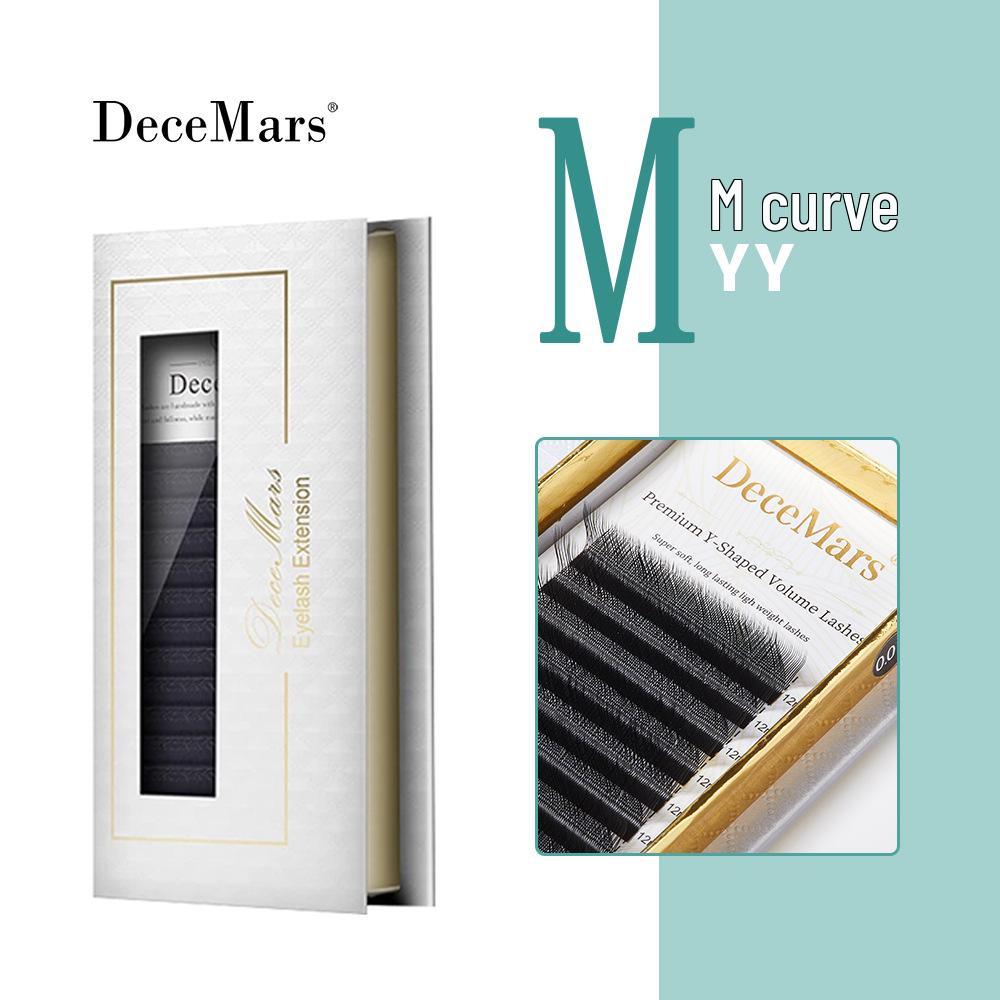 

DeceMars Ресницы для наращивания изгиба M (YY, клевер, четырехлистный, пятилистный, шестилистный) 8-12mm Mix (Black)