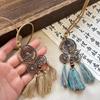 Leather rope wooden bead pendant necklace niche retro temperament collarbone chain light luxury ethnic style versatile jewelry women