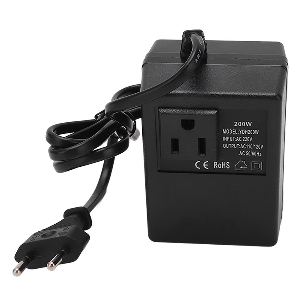 Travel Adapter with Voltage Converter Universal Travel Plug Adapter 200W Maximum