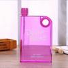 Bottiglia d'Acqua in Plastica Trasparente, Formato A5, Design Creativo, Design Piatto, Facile da Trasportare