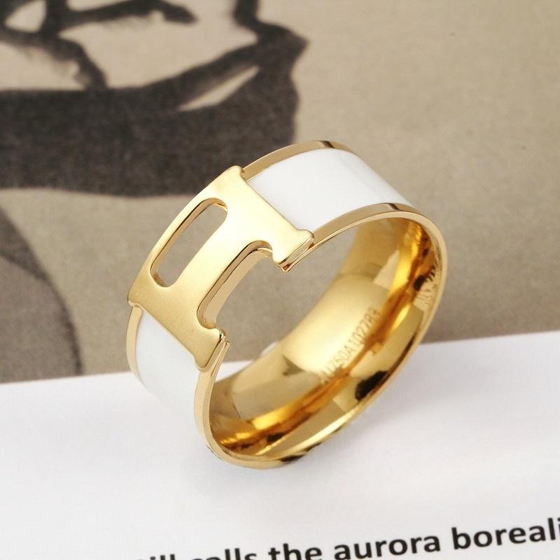 2025 Pierścionek z literą Nieblakujący Damski Pierścionek dla pary Modny Wszechstronny Bransoletka z literą