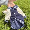 Embroidered Pet Baseball Jackets Warm Puppy Spring Clothes Thickened Puppy Coat  Puppy Wear