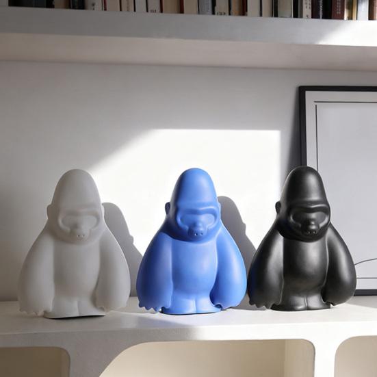 Gorilla Ornament Vinyl Modern Art Living Room Ornament Artistic Flavor Home Decor Children Room Desktop Decoration