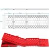 2PC/Set Foldable Emergency Tire Traction Pad, Car Escaper, Ideal to Unstuck Your Car From Snow, Ice, Mud and Sand