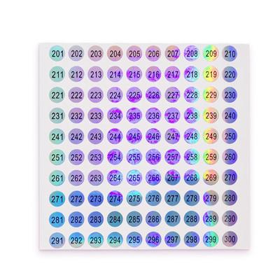 1-500 Laser Anzahl Aufkleber Label Für Nagellack Farbe Aufkleber Werkzeuge Zahlen Maniküre Tipps DIY T6I4
