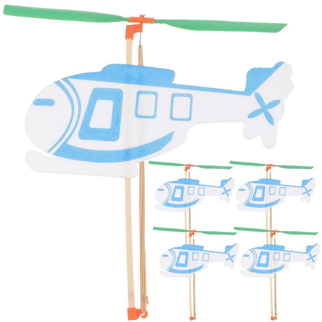 5Pcs Flying Airplane Toys Kids Helicopter Toys Creative Glider Toys Educational Aircraft Toys