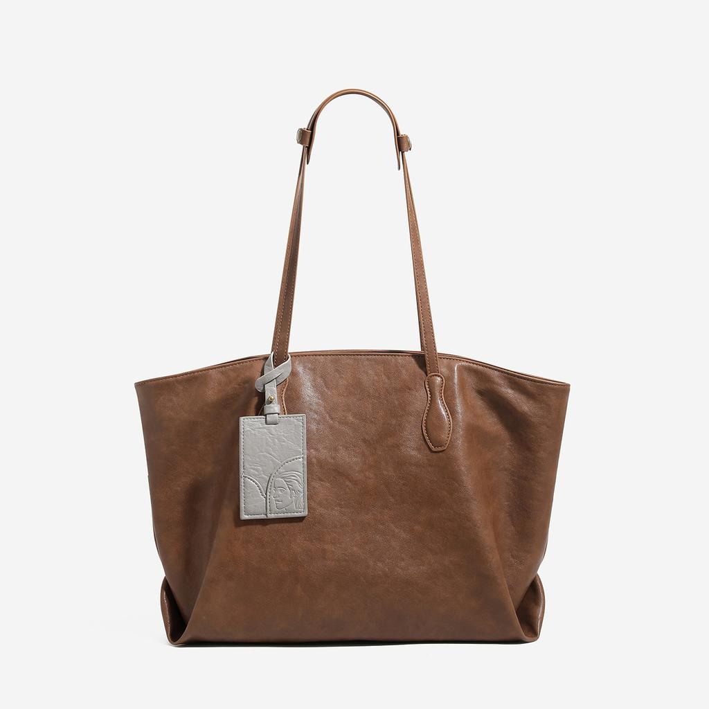 Fashionable and Simple Tote Bag, Large-capacity Commuter Student Class Shoulder Bag