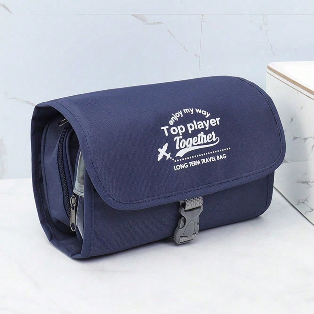 Business trip, toilet bag, cosmetic bag, men's and women's large-capacity folding portable bag, wet and dry separation multifunctional storage bag
