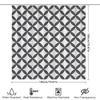 Patterned Shower Curtain Set For Bathroom Decoration Black And White Geometric Design Waterproof Fabric Curtains With Hooks Incl