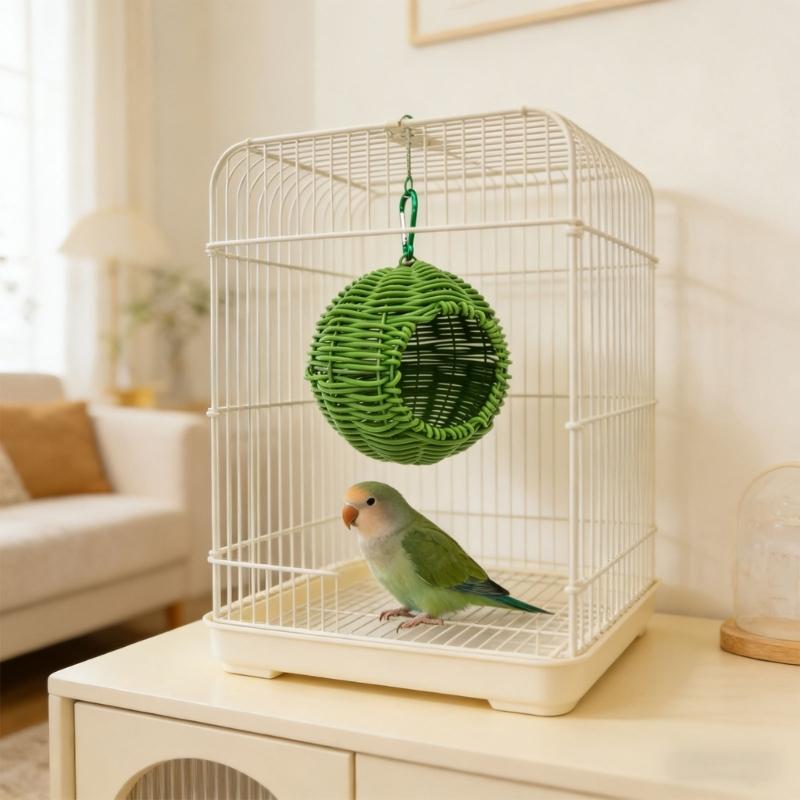 Durable Plastic developed Bird Shelter For Small Birds Year Round Use Indoor Outdoor Hanging