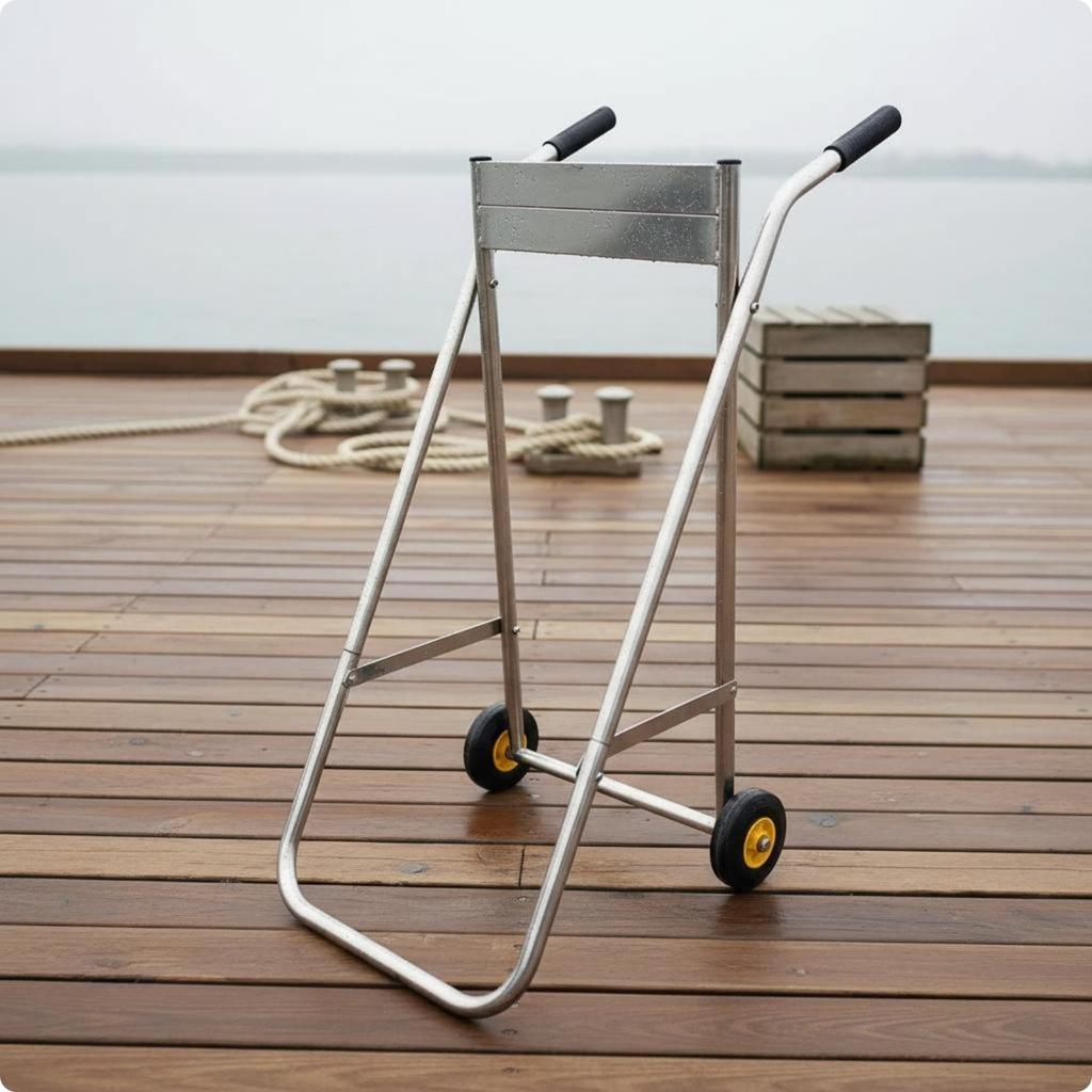 Outboard Engine Trolley Stand Portable Transport Equipment High Capacity