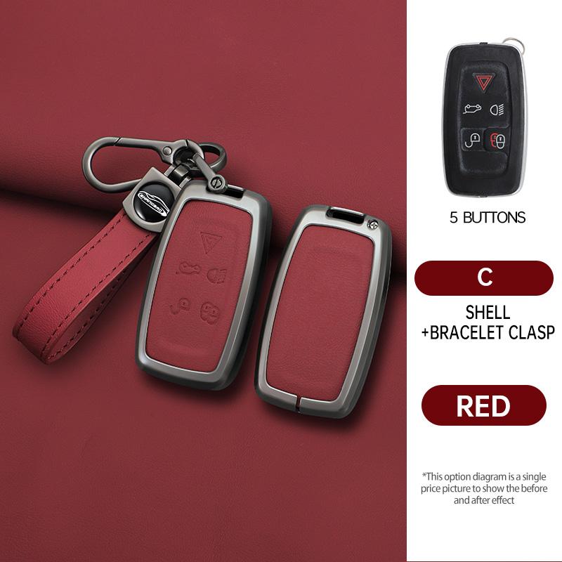 Interior Mouldings Car Key Case Cover For Land Rover Sport Freelander Discovery 4 Range Rover Sport LR4 2010 - 2012 Zinc Alloy L