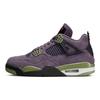 Zapatillas Air Jordan 4 Retro Canyon Purple para Mujer Antracita Caimán Naranja Seguridad AQ9129-500
