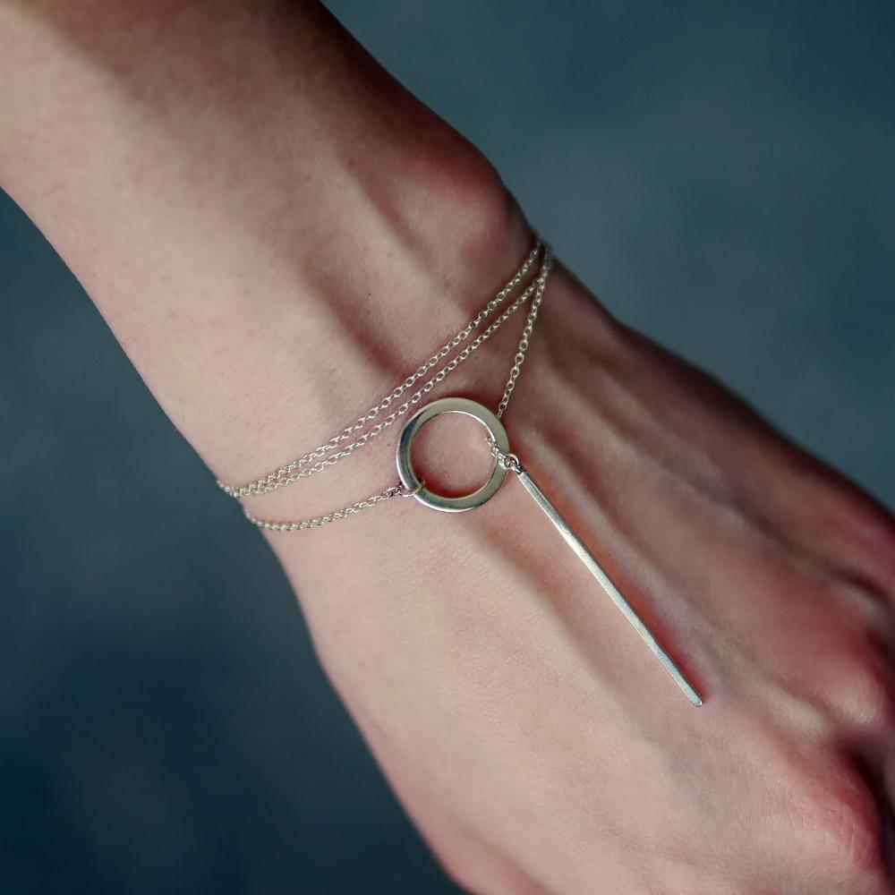 INS Simple Style Long Pendant Necklace for Women Romantic 925 Sterling Silver Gold Color Silver Color Gifts thdaFine Jewelry