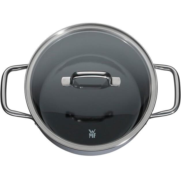 WMF Fusiontec Essential Saucepan Set, Blueberry, 3 Pieces (517065290)