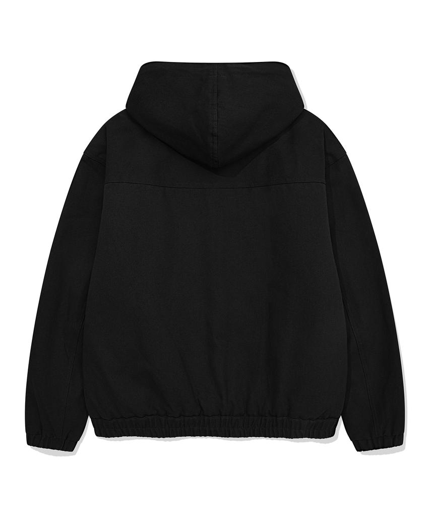 Wacky Willy Hooded Padded Work Jacket Black