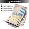 Humerpaul Neue RFID Männer Brieftasche Blockieren Schutz Anti-Diebstahl Scan Männlichen Leder Biflod Kurze Brieftasche Zipper Münzfach Beutel Casual geld Tasche