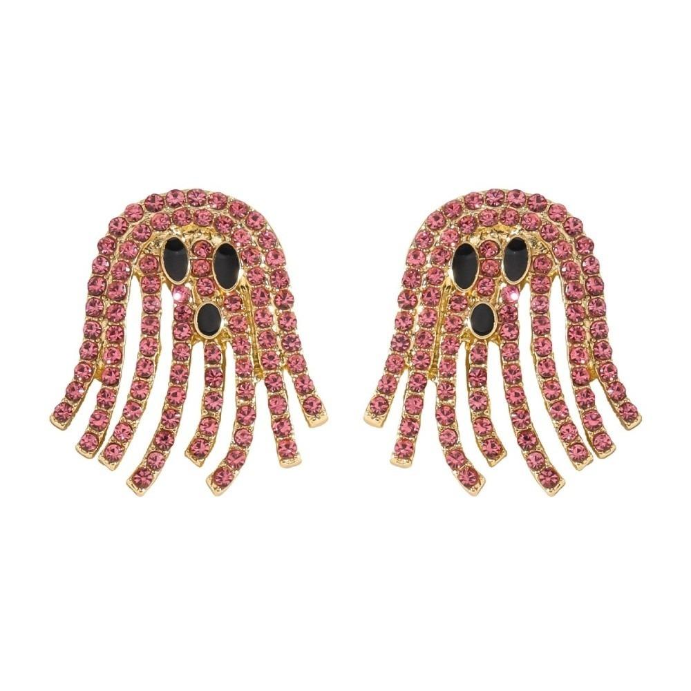 Tassel Ghost Earrings Sparkling Dangle Earrings Cute Halloween Earrings  Daily