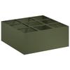 Garden Planter Olive Green 100 X 100 X 20 Cm