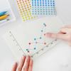 4Sheets 10mm Round Stickers Assorted Colors Colored Sticker Dots Coding Circle Dot Labels Diameter