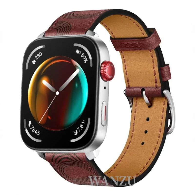 High-end Leather Strap For Huawei Watch Fit 5 Pro/4 Pro Sports Comfortable Breathable Bracelet Huawei Fit 5/4/3 Correa Accessory