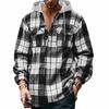 Autumn New Loose Casual Long-sleeved Hooded Plaid Shirt