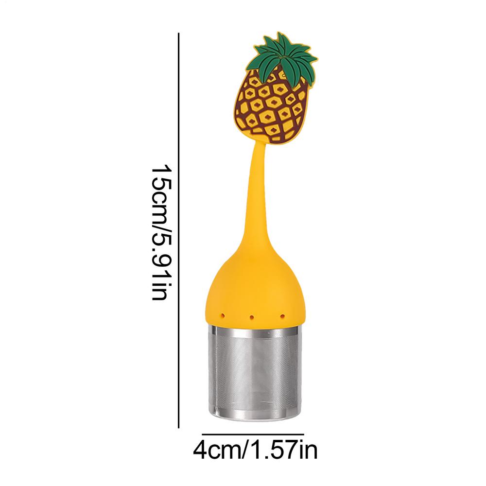 Silikon-Griff Tee-Ei Edelstahl-Kugel-Teesieb Teekanne Cha Kaffee-Sieb Kreative Form Gewürz-Sieb