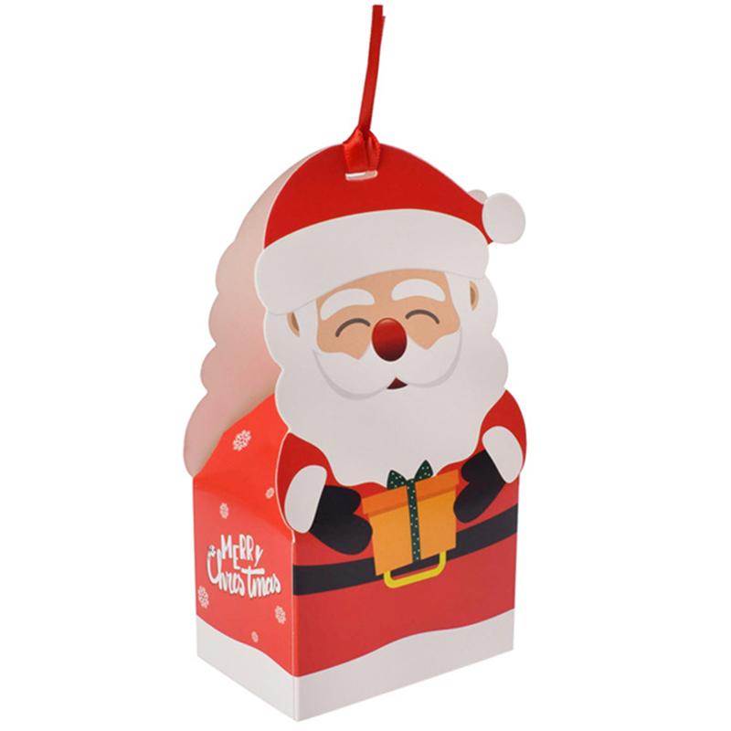 Caixa de doces com tema de Natal, lanches, biscoitos, caixas de embalagem, 2024, sacolas para presentes de festa de Natal, 2025, suprimentos para decoração de ano novo