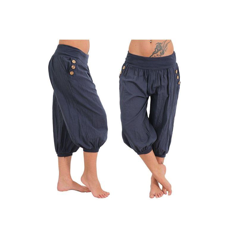 

Niche Style Summer New Arrival Aladdin Casual Pants plus Size Fat Women s Pants Punk Versatile Stylish Best Selling Dark blue 2XL
