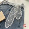 Sweet Lace Belt For Women To Match Skirts And Jeans, White Silk Belt, Long Silk Scarf, Suitable For Daily Wear
