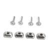 4Pcs Hydrofoil Mounting T Nut Surfboard Hydrofoil Screws 8mm 6mm Mounting T-Nut And Screws Outdoors Surfing Accessory
