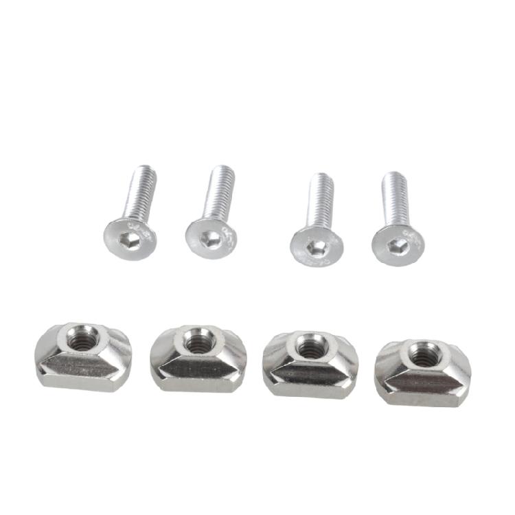 4Pcs Hydrofoil Mounting T Nut Surfboard Hydrofoil Screws 8mm 6mm Mounting T-Nut And Screws Outdoors Surfing Accessory