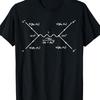 Herren-T-Shirt mit Feynman-Diagramm-Design, Elektron-Positronen-Annihilationsgraph, Schwarz, Lässig, Kurzarm