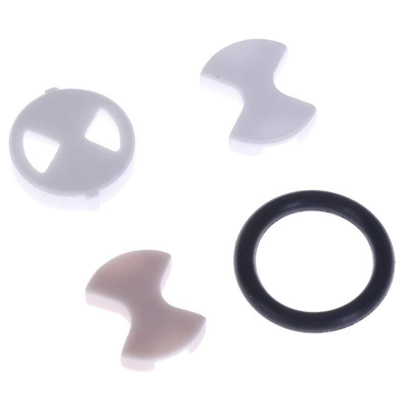 8Pcs/Set Ceramic Disc Silicon Washer Insert Turn Replacement 1/2" For Valve Tap